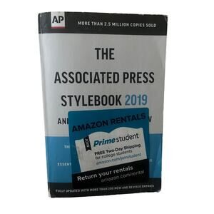 The Associated Press Stylebook 2019: and Briefing on Media Law - VERY GOOD